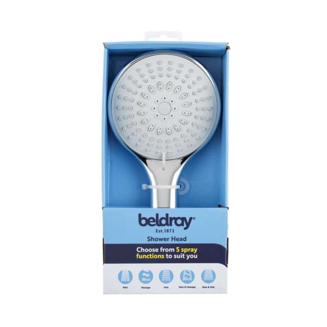 Beldray 5 Function Large Shower Head