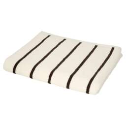 F&F Home Ecru Stripe Bath Sheet Towel