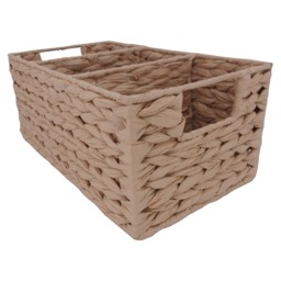 F&F Home Natural 3 Section Storage Basket