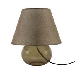F&F Home Green Glass Table Lamp