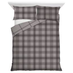 F&F Home Black Check Duvet Cover Set Double