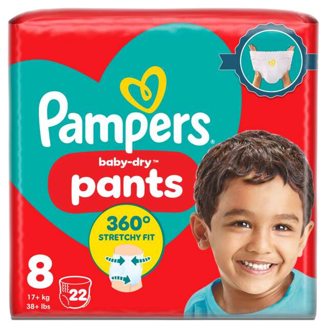 Pampers Baby Dry Nappy Pants S8 22 Nappies