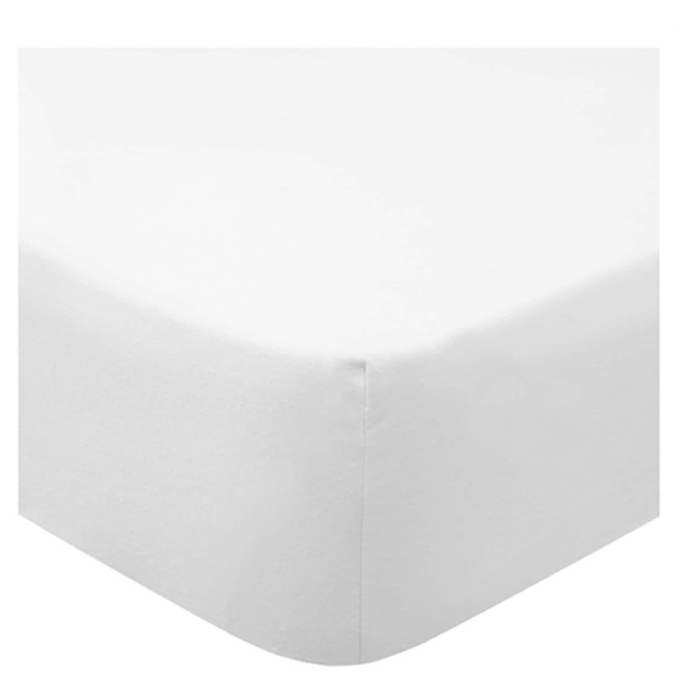 F&F Home Bedding 100% Cotton Flat Sheet White King