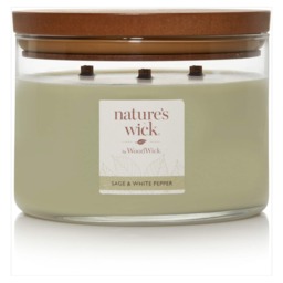 Natures Wick Large Candle Sage & White Pepper