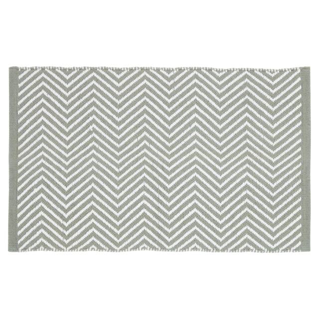 F&F Home Zig Zag Bath Mat Sage Green