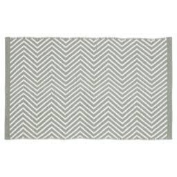 F&F Home Zig Zag Bath Mat Sage Green