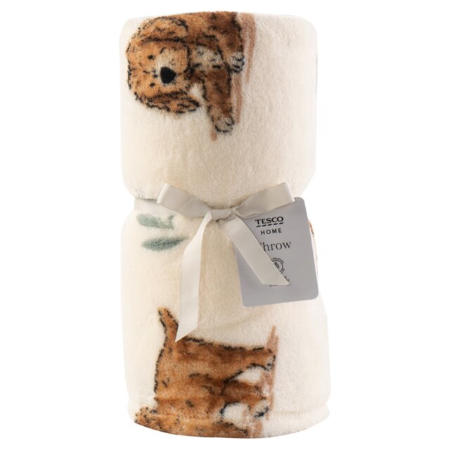 Tesco Curtis The Cavapoo Throw by Tesco