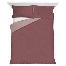F&F Home Red Reversible Duvet Cover Set Double