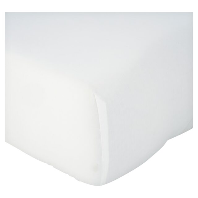 F&F Home White Cotton Cooling Fitted Sheet Single