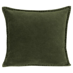 F&F Home Green Cotton Velvet Cushion 45x45cm