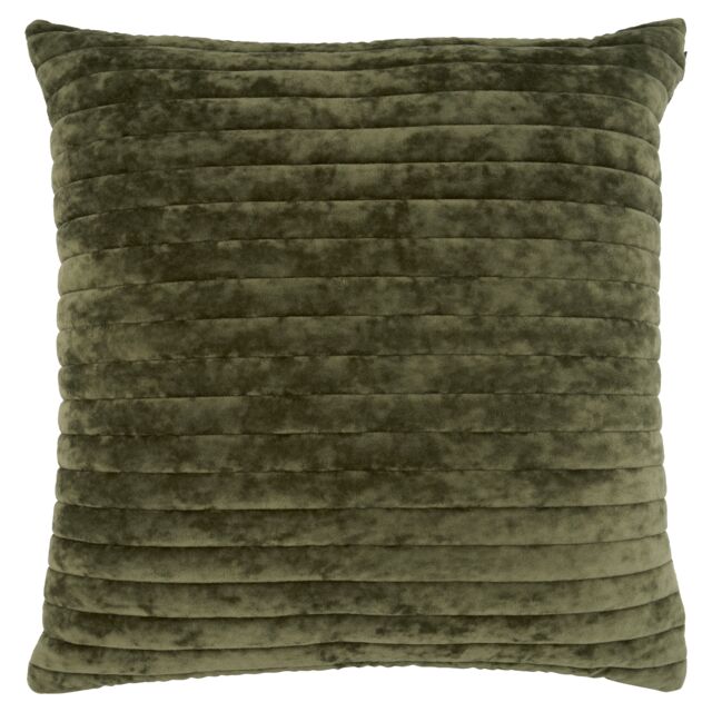 F&F Home Green Matte Velvet Cushion