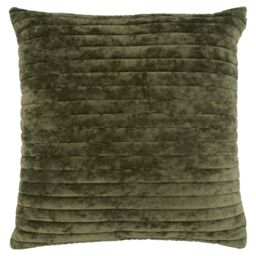 F&F Home Green Matte Velvet Cushion