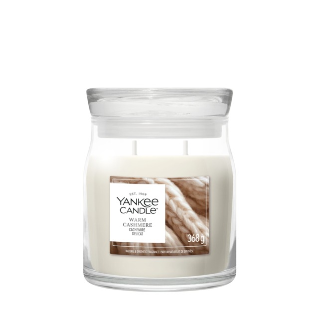 Yankee Candle Signature Warm Cashmere Medium Jar 368g