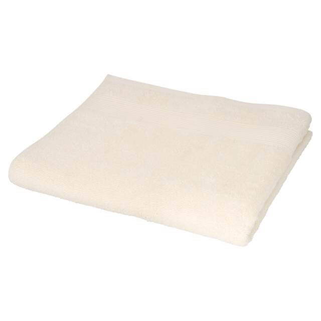 F&F Home Cream Recycled Cotton Low Twist Bath Sheet Towel