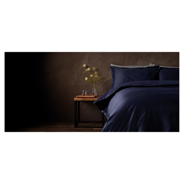 F&F Home Hotel Navy Oxford Edge Duvet Set Double