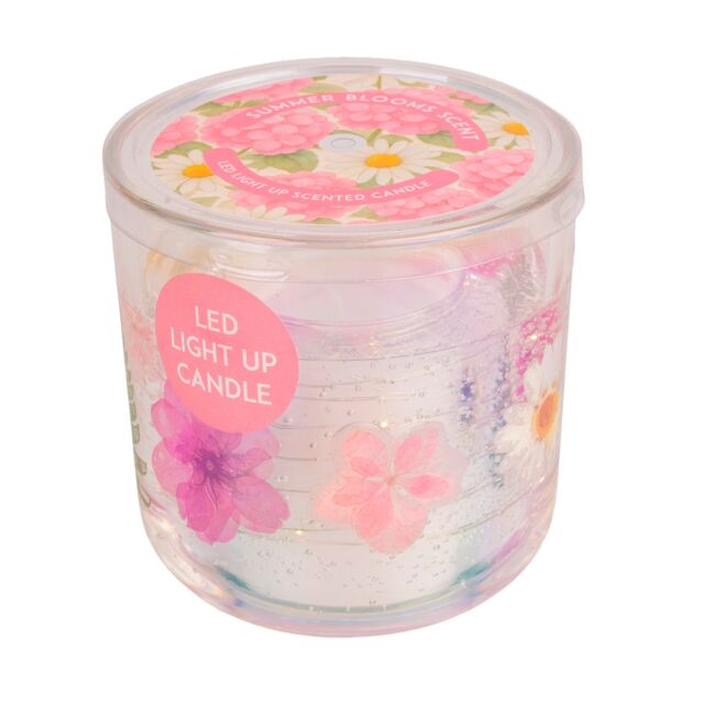 Candlelight Summer Blooms Scent Light Up Candle Floral 70g