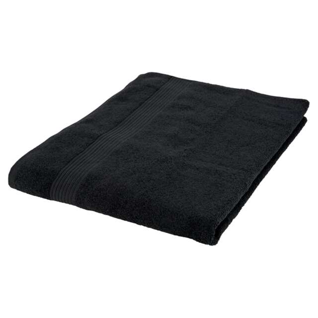 F&F Home Black Recycled Cotton Bath Towel
