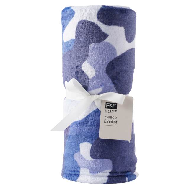 F&F Home Kids Camo Fleece Blanket