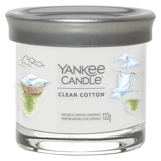 Yankee Signature Tumbler Clean Cotton Candle 122g