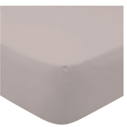 F&F Home Bedding 100% Cotton Pale Grey Fitted Sheet King