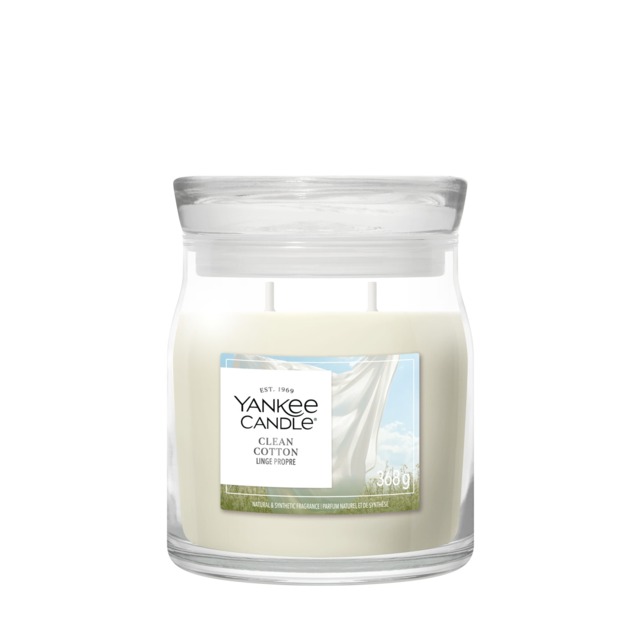 Yankee Candle Signature Clean Cotton Medium Jar 368g