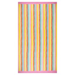 F&F Home Multicolour Wavy Oversized Stripe Beach Towel