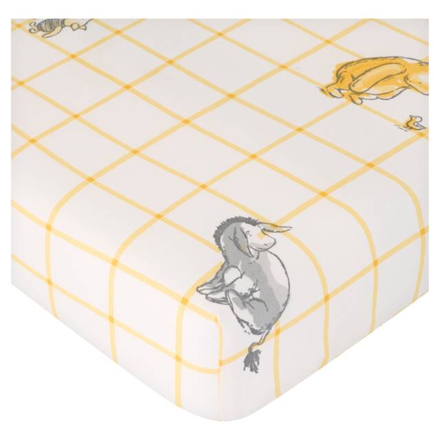 DISNEY Winnie the Pooh Fitted Sheets Cotbed 2 Pack