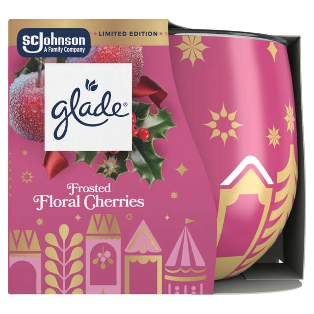 Glade Frosted Floral Cherries Candle 108g
