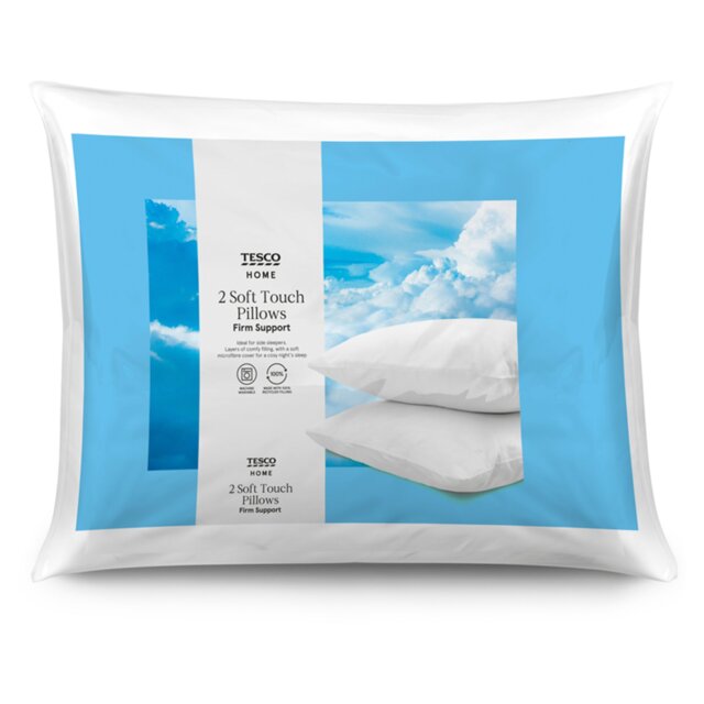 Tesco Soft Touch Pillow Pack (Firm) by Tesco