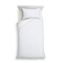 F&F Home Nordic Ditsy Floral Crinkle Duvet Cover Set Single
