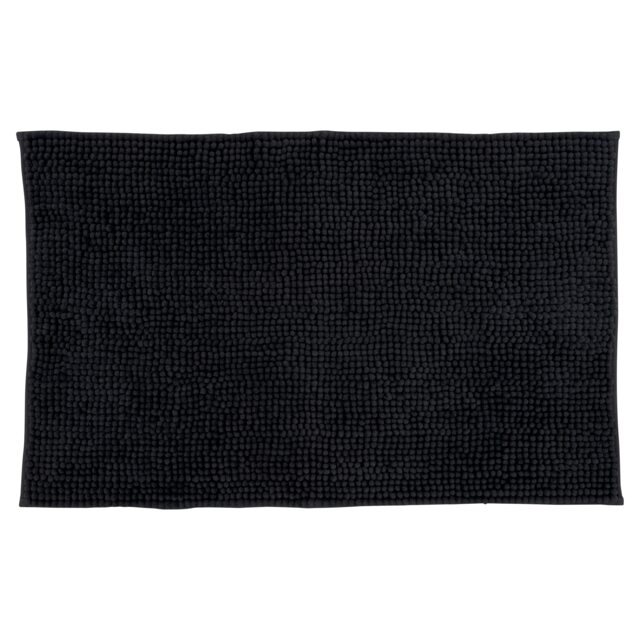 F&F Home Microchenille Bath Mat Black