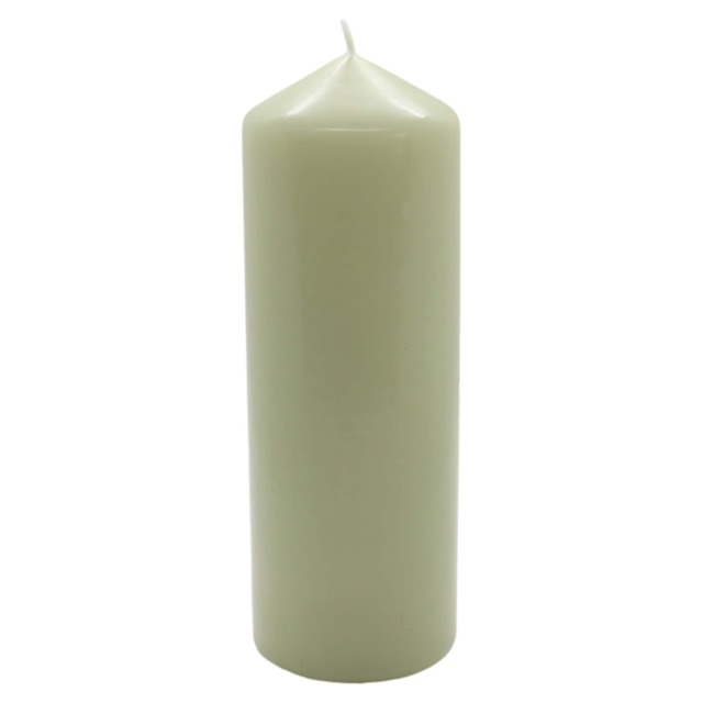 TESCO SAGE UNFRAGRANCED PILLAR CANDLE LARGE