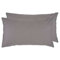F&F Home Grey Cotton Cooling Pillowcase Pair