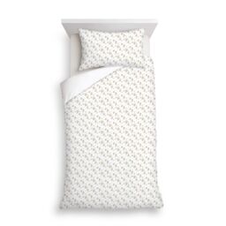 F&F Home Golden Ditsy Floral Crinkle Duvet Cover Set Single