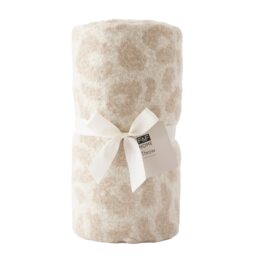 F&F Home Leopard Faux Mohair Throw