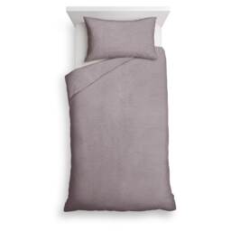 F&F Home Grey Teddy Fleece Duvet Cover Set Single