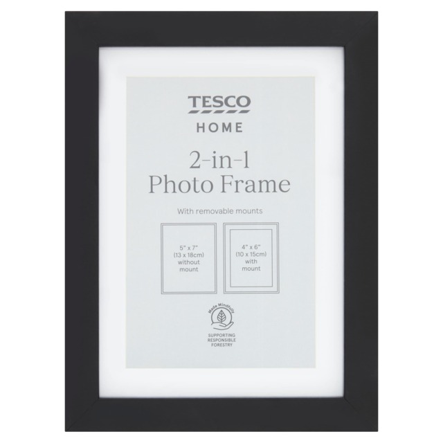 F&F Home Photo Frame 2 In 1 Black