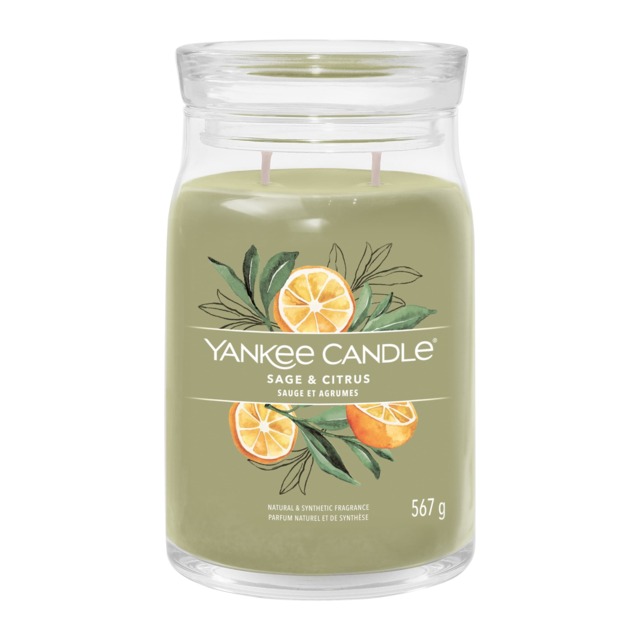 Yankee Candle Signature Large Jar Sage & Citrus 567g
