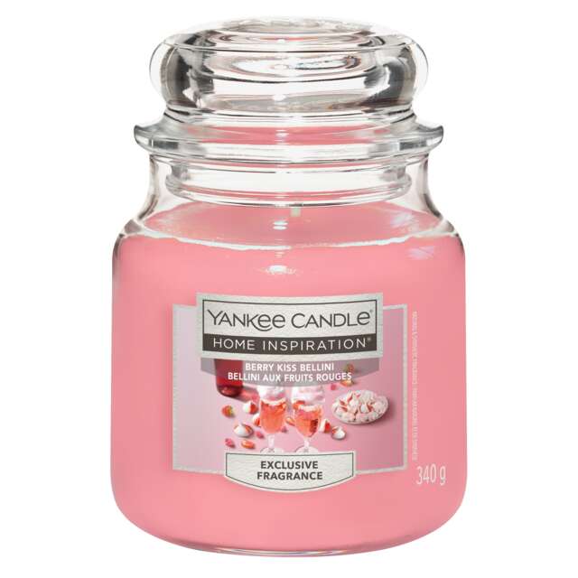 Yankee Berry Kiss Bellini Medium Jar 340g
