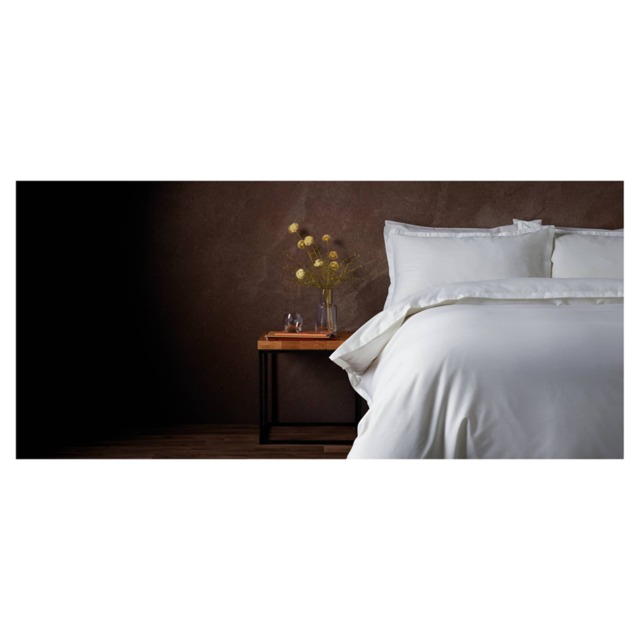 F&F Home Hotel White Oxford Edge Duvet Set King