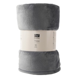 F&F Home Soft Blue Oversized Super Soft Throw
