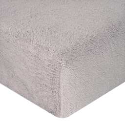 F&F Home Grey Teddy Fleece Fitted Sheet King
