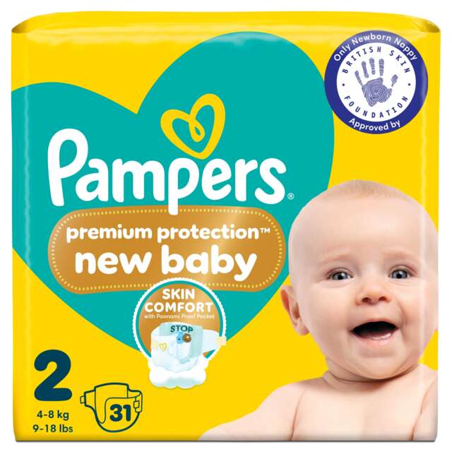 Pampers New Baby Size 2 31 Nappies