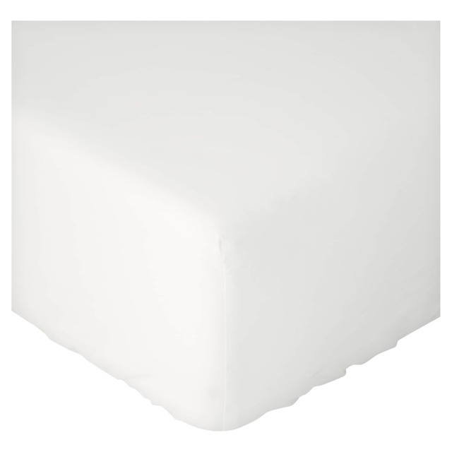 F&F Home Cotton Rich Fitted Sheet White Super King
