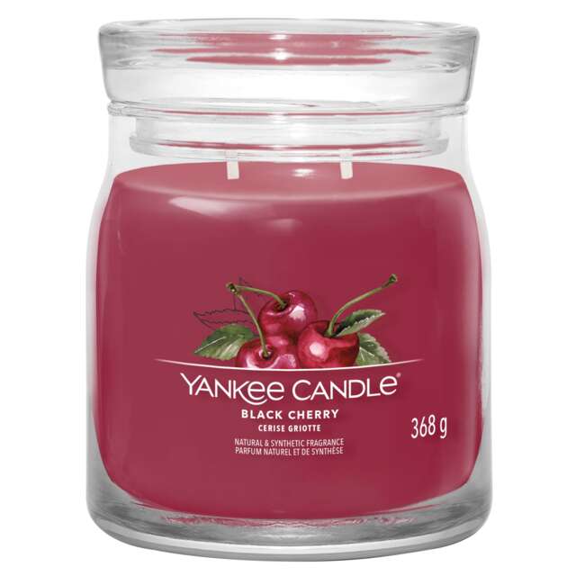 Yankee Candle Signature Black Cherry Medium Candle 368g