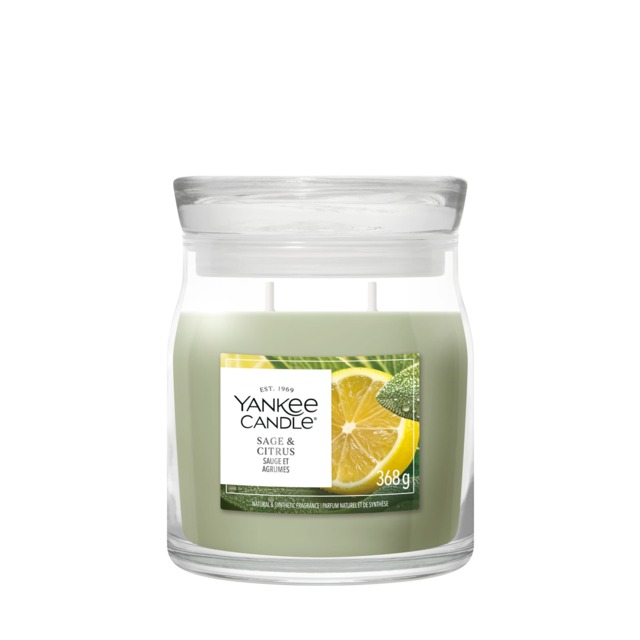 Yankee Candle Signature Medium Jar Sage & Citrus 368g