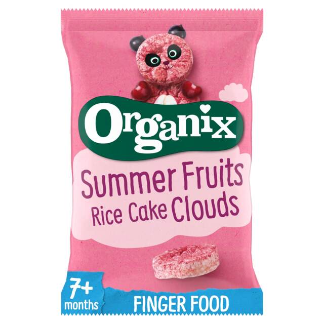 Organix Summer Fruits Rice Cake Clouds 40G