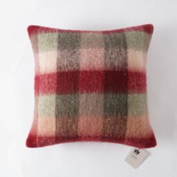 F&F Home Tartan Check Faux Mohair Cushion 45x45cm