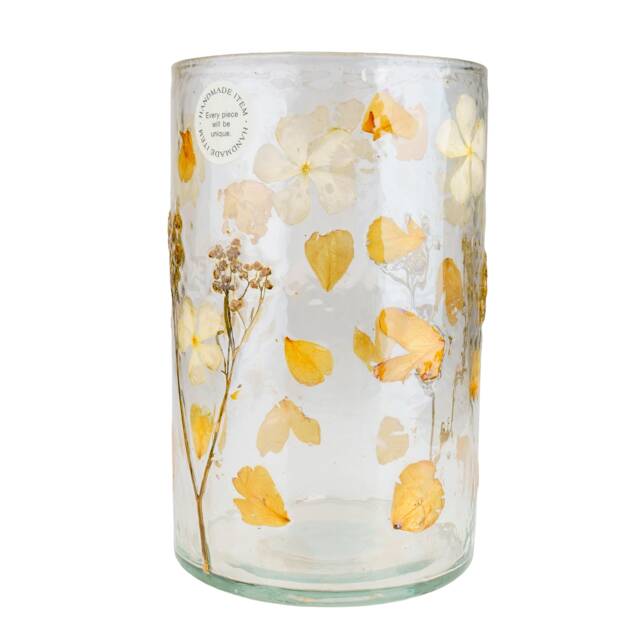 Candlelight Floral Inclusion Vase