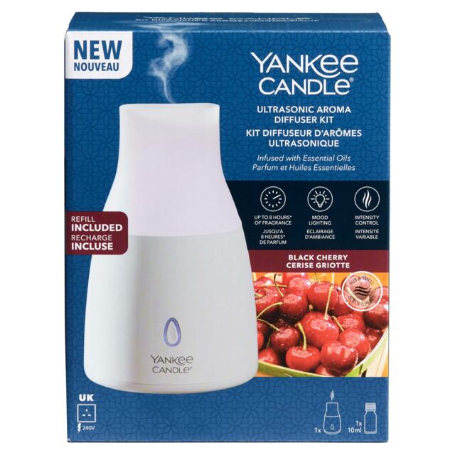 Yankee Candle Aromatherapy Diffuser Kit Black Cherry